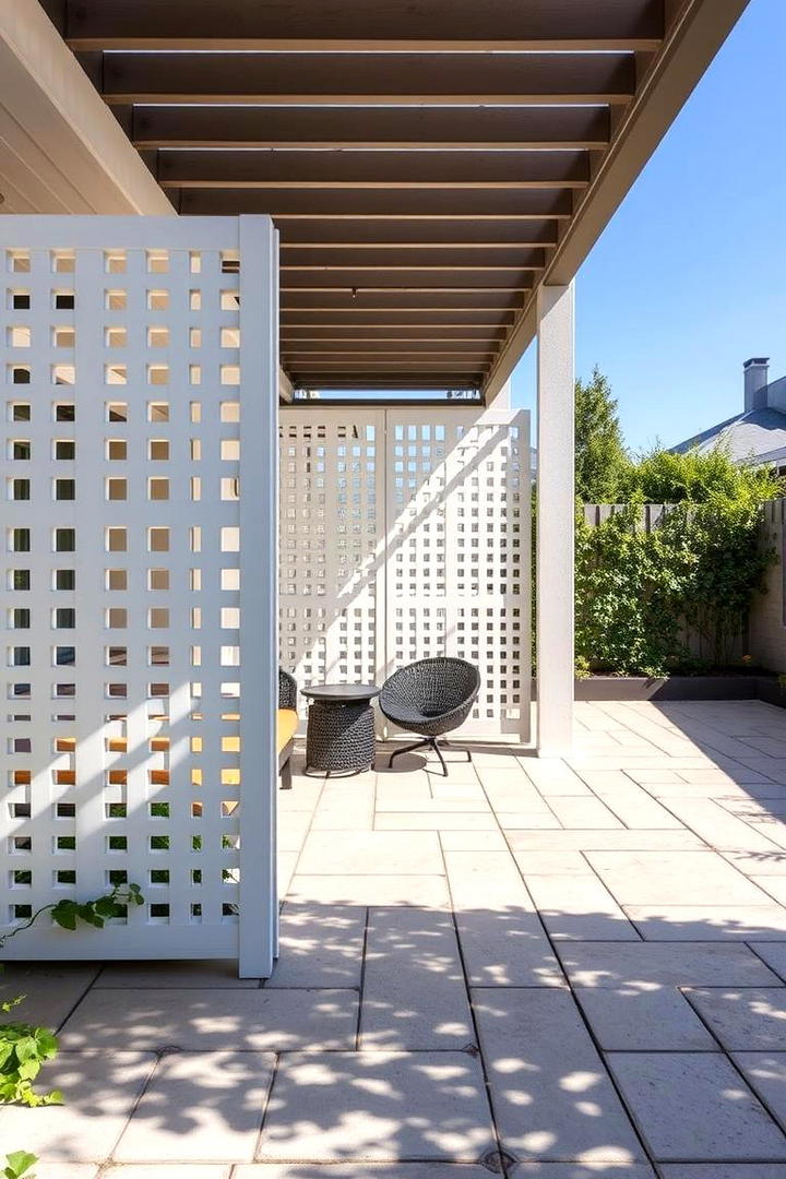 Lattice Screen Dividers for Stylish Seclusion - 21 Patio Privacy Ideas