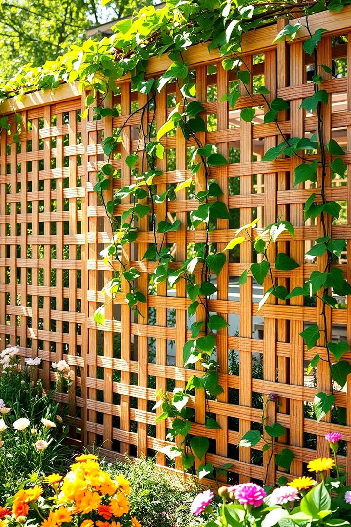 Lattice Top Privacy Fence - 21 Privacy Fence Ideas