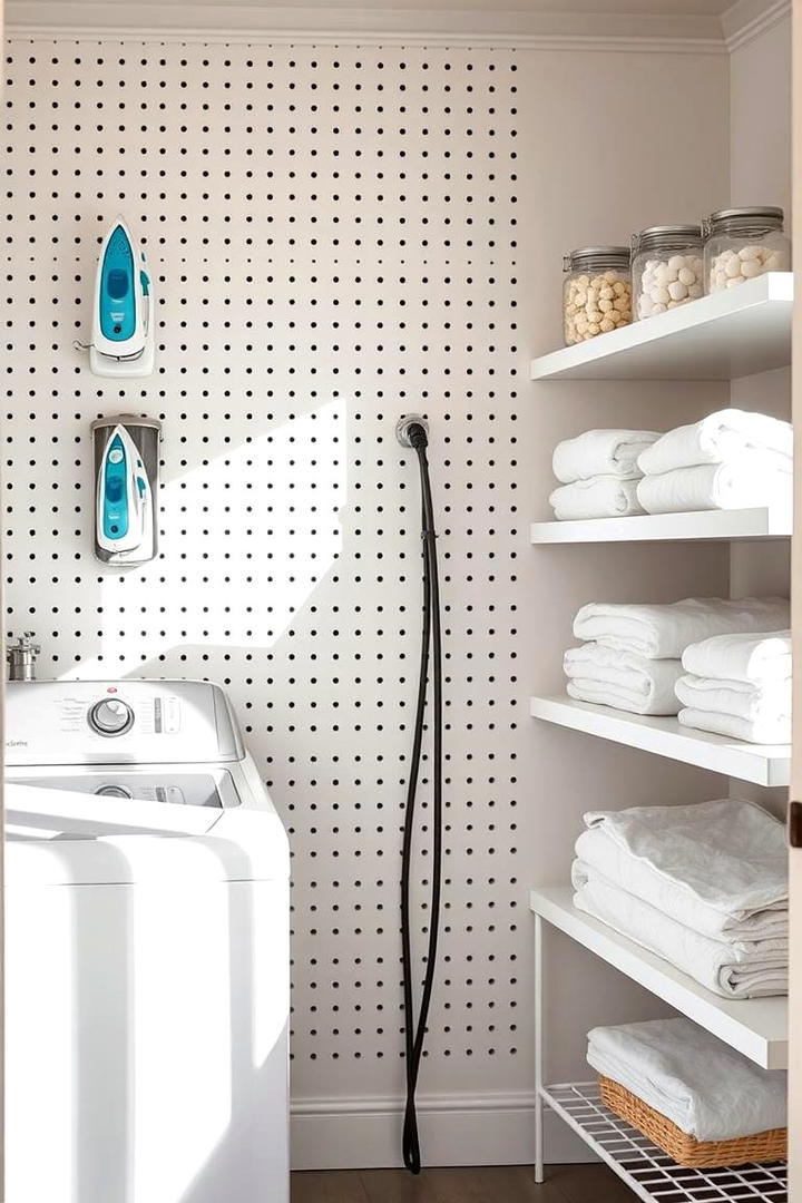 Laundry Room Organizer - 30 Pegboard Ideas