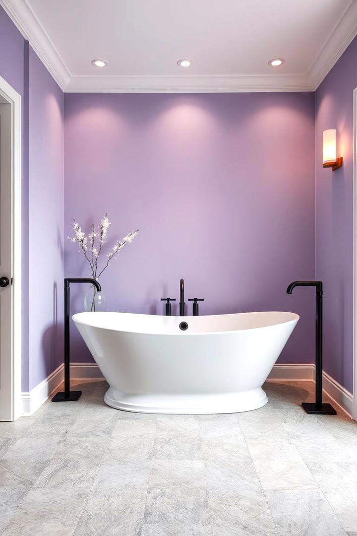 Lavender Dream Bathroom - 30 Pastel Colour Ideas for Your Home