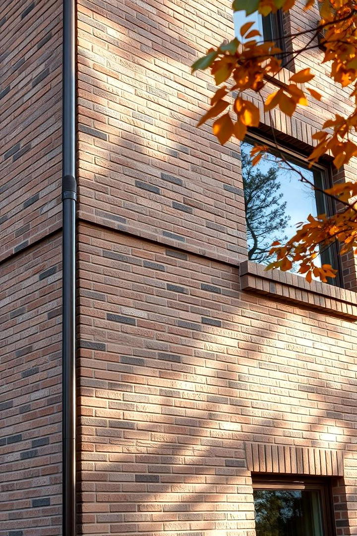 Layered Brick Textures - 30 Brown Brick Exterior Home Ideas