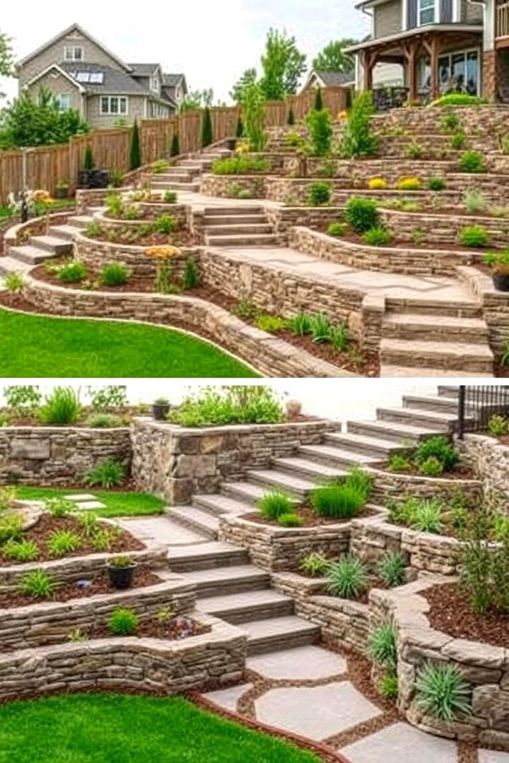 Layered Multi level Landscapes - 21 Hardscape Ideas