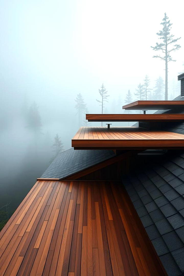 Layered Roof Structure - 30 Deck Roof Ideas