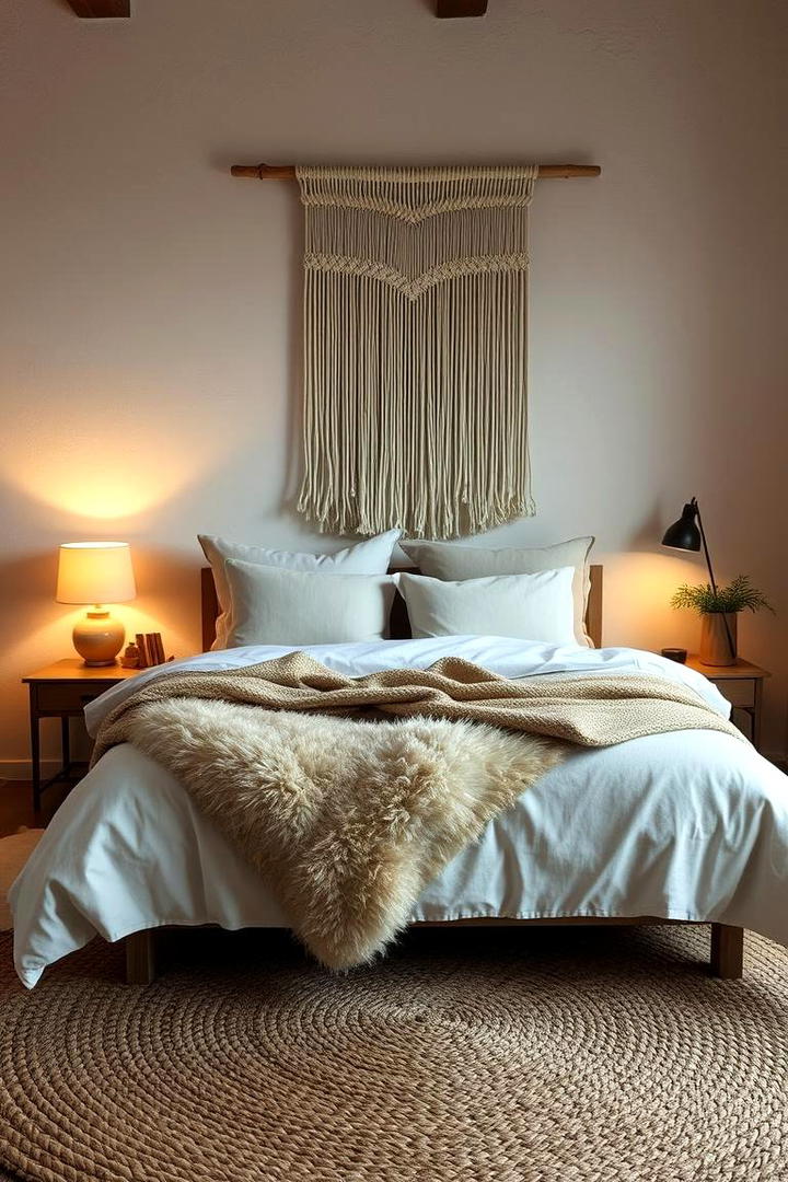 Layered Textures for Warmth - 30 small guest room ideas