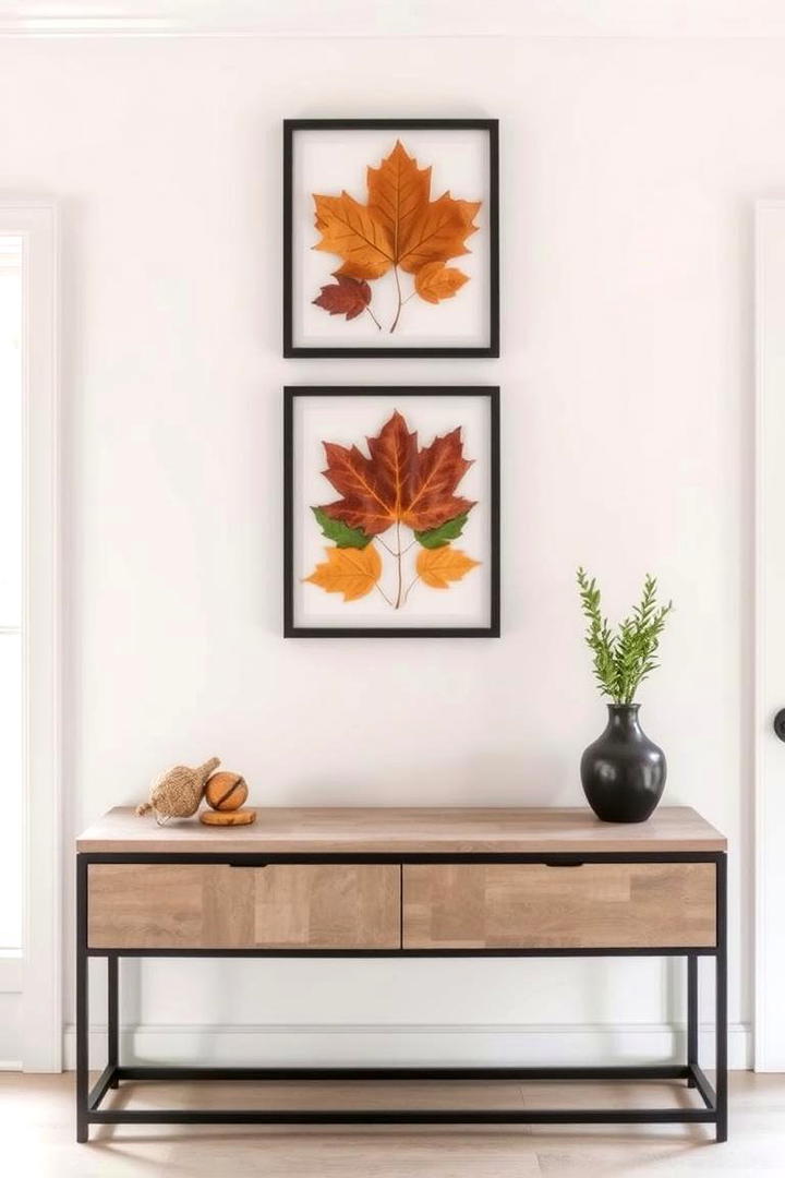 Leaf Inspired Art Displays - 21 Thanksgiving Decoration Ideas