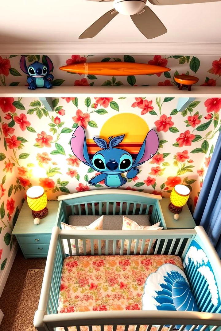 Lilo and Stitch Hawaiian Nursery - 30 Disney Nursery Ideas