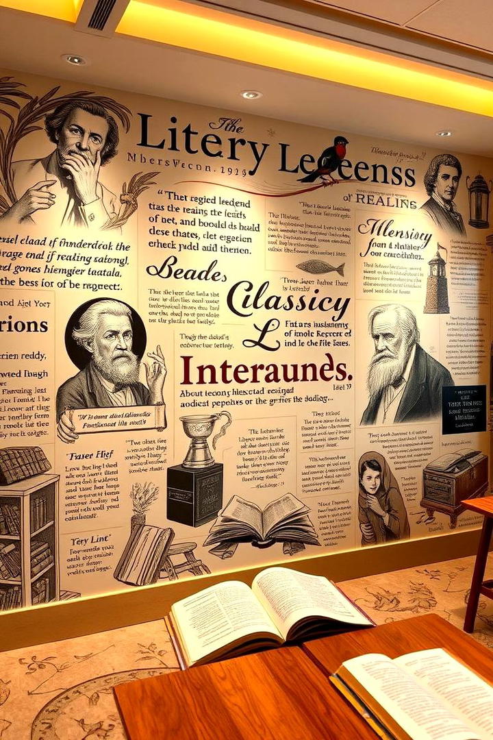 Literary Legends Mural - 21 School Mural Ideas