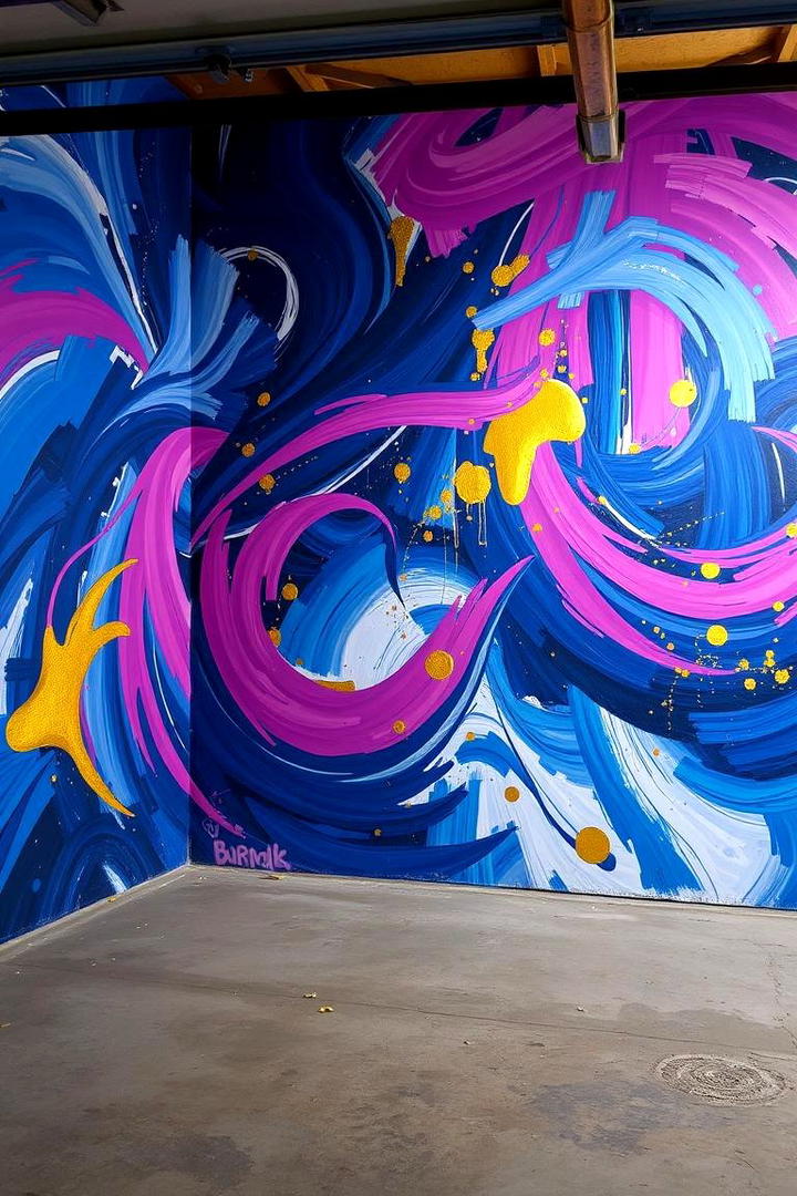 Lively Abstract Patterns - 30 Garage Wall Paint Ideas