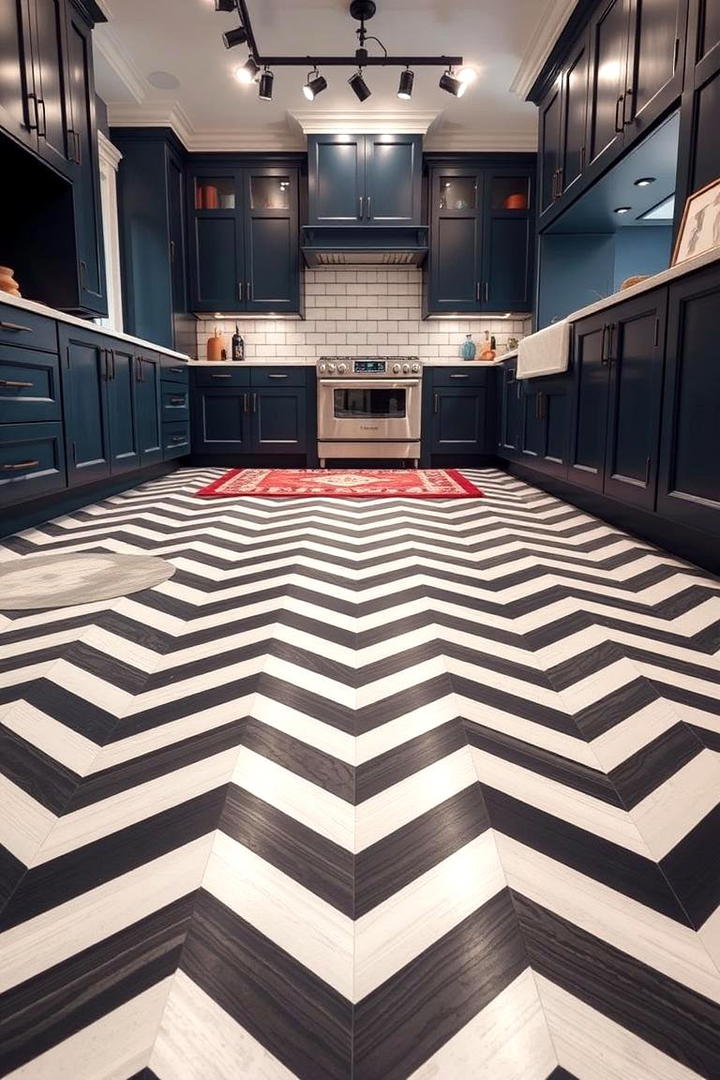 Lively Floor Patterns - 21 Colorful Kitchen Ideas