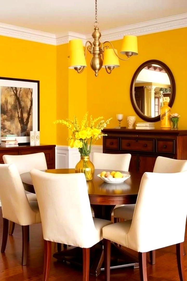 Lively Yellow Brights - 21 Dining Room Paint Colors