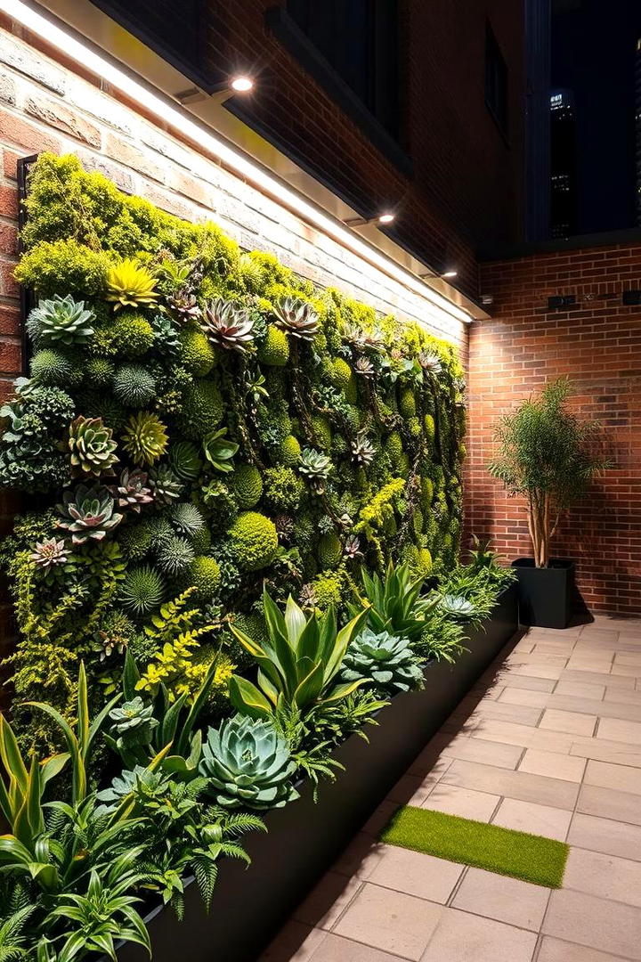 Living Green Walls for Dynamic Foliage - 21 Patio Privacy Ideas