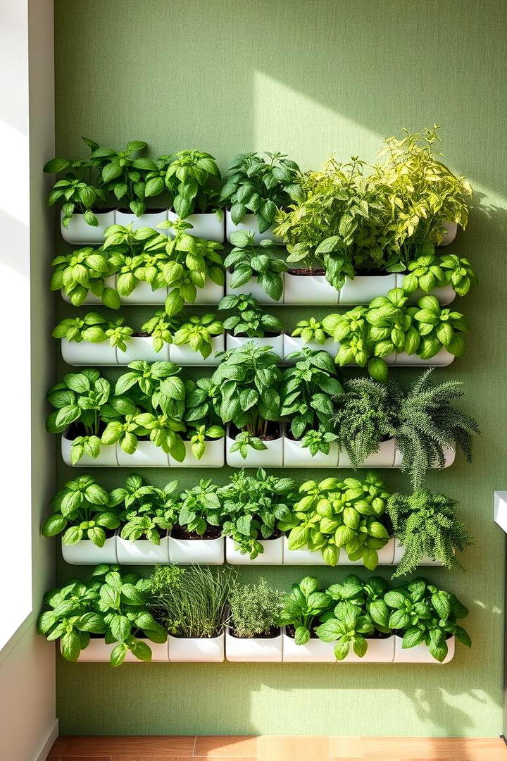 Living Wall Herb Garden - 21 Vertical Garden Ideas