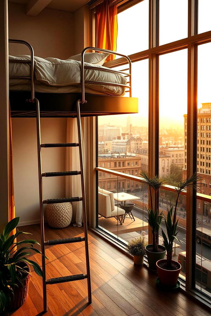 Loft Bed with Balcony Access - 30 Loft Bed Ideas