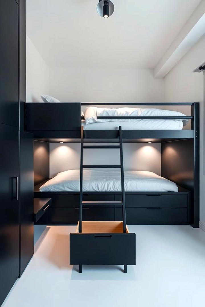 Loft Bed with Hidden Storage Drawers - 30 Loft Bed Ideas