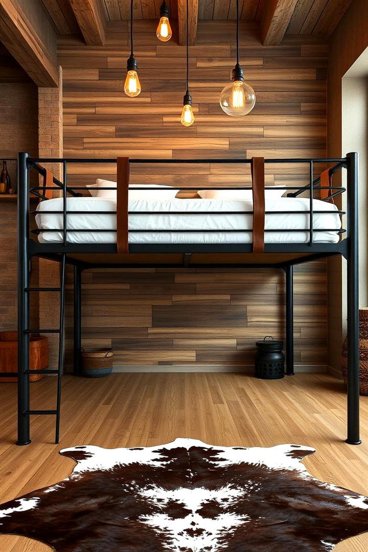 Loft Bed with Modern Rustic Appeal - 30 Loft Bed Ideas