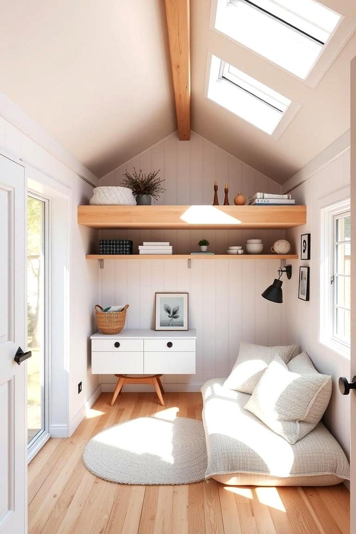 Lofted Storage Spaces - 30 Tiny House Storage Ideas