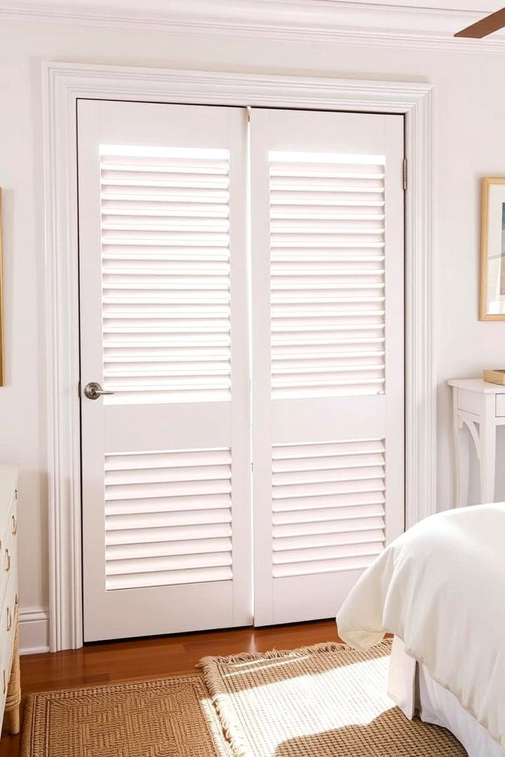 Louvered Door for Ventilation - 30 closet door ideas