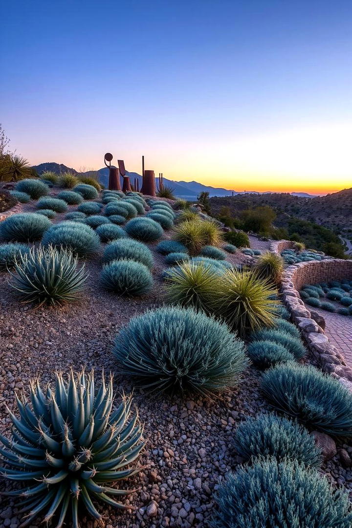 Low Maintenance Xeriscape Slope - 30 Sloped Garden Ideas