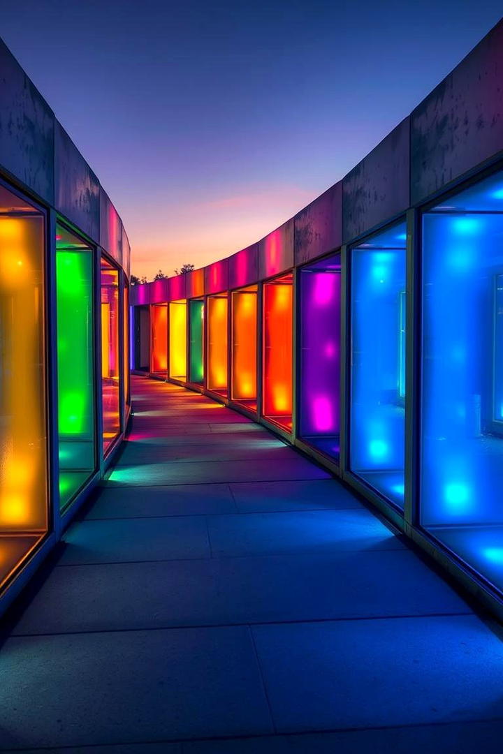 Luminous Pathway with LEDs - 21 walkway ideas