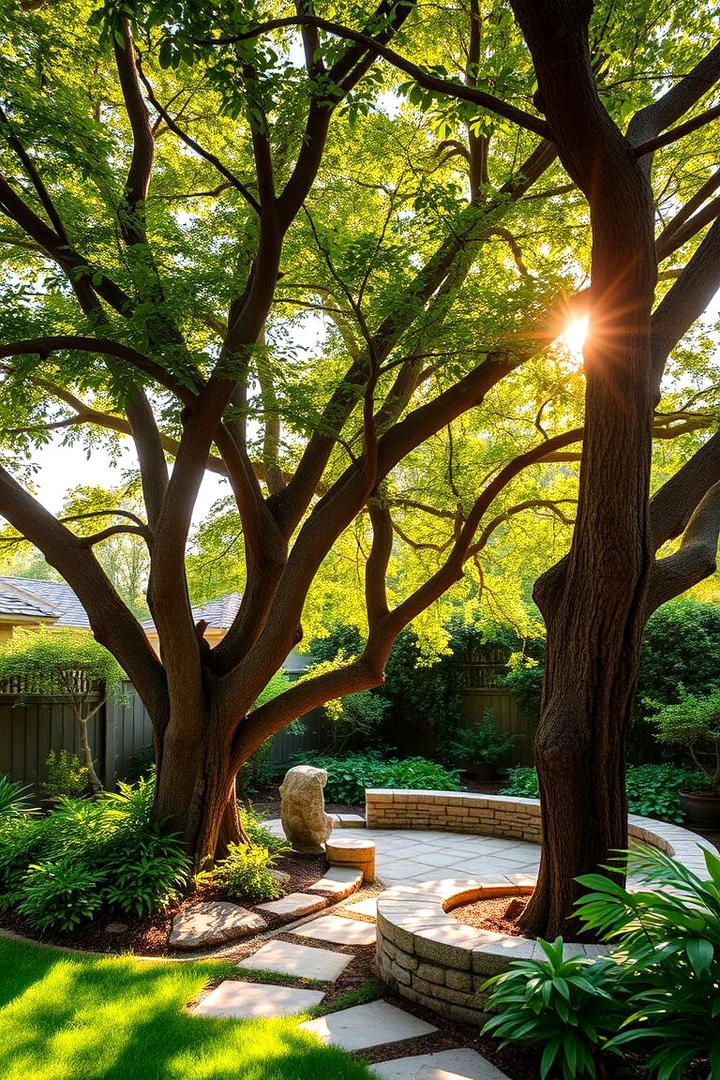 Lush Canopy Oasis - 30 Tree Landscaping Ideas