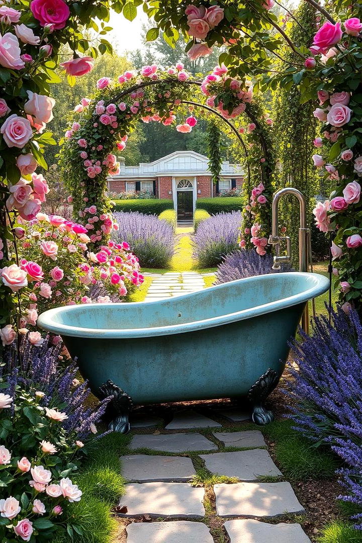 Lush Garden Escape - 30 Outdoor Bathtub Ideas