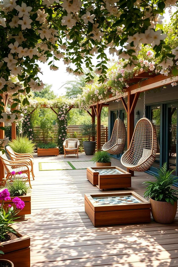 Lush Garden Inspired Deck - 21 Patio Deck Ideas