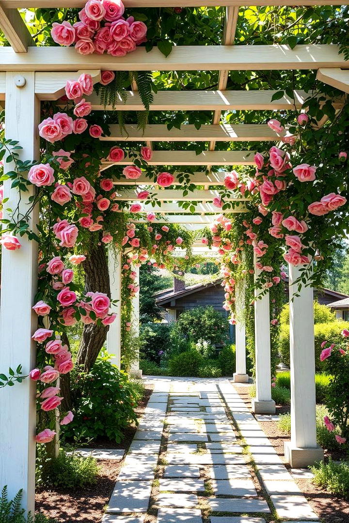 Lush Garden Pergola Escape - 21 Patio With a Pergola Ideas