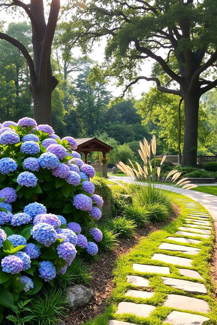 Lush Green Border Entrance - 30 driveway entrance ideas