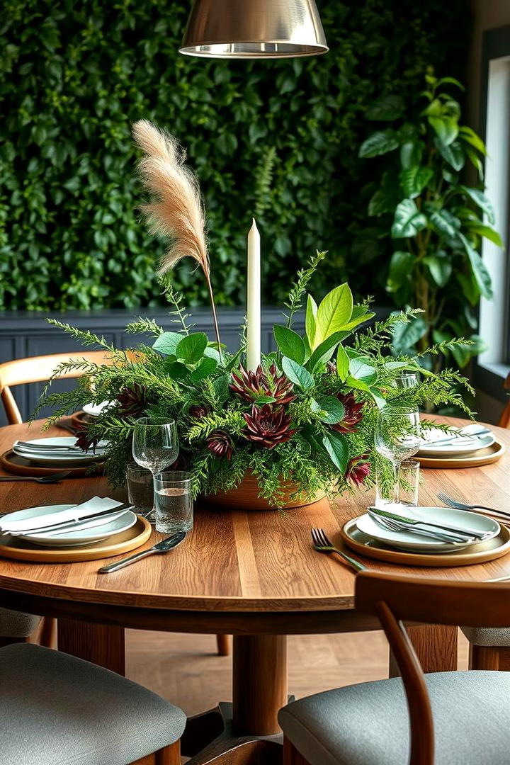 Lush Greenery Display - 21 Dining Table Centerpiece Ideas