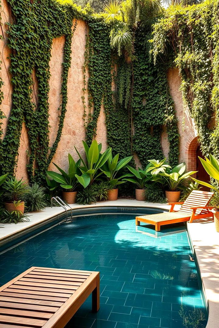 Lush Greenery and Vertical Gardens - 30 Pool Landscaping Ideas