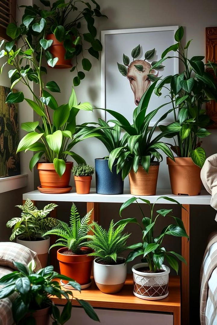 Lush Potted Plant Displays - 21 Dorm Room Decorating Ideas