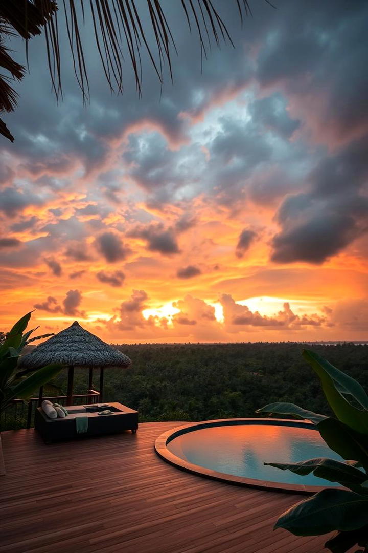 Lush Tropical Landscape Pool Deck - 21 Pool Deck Ideas