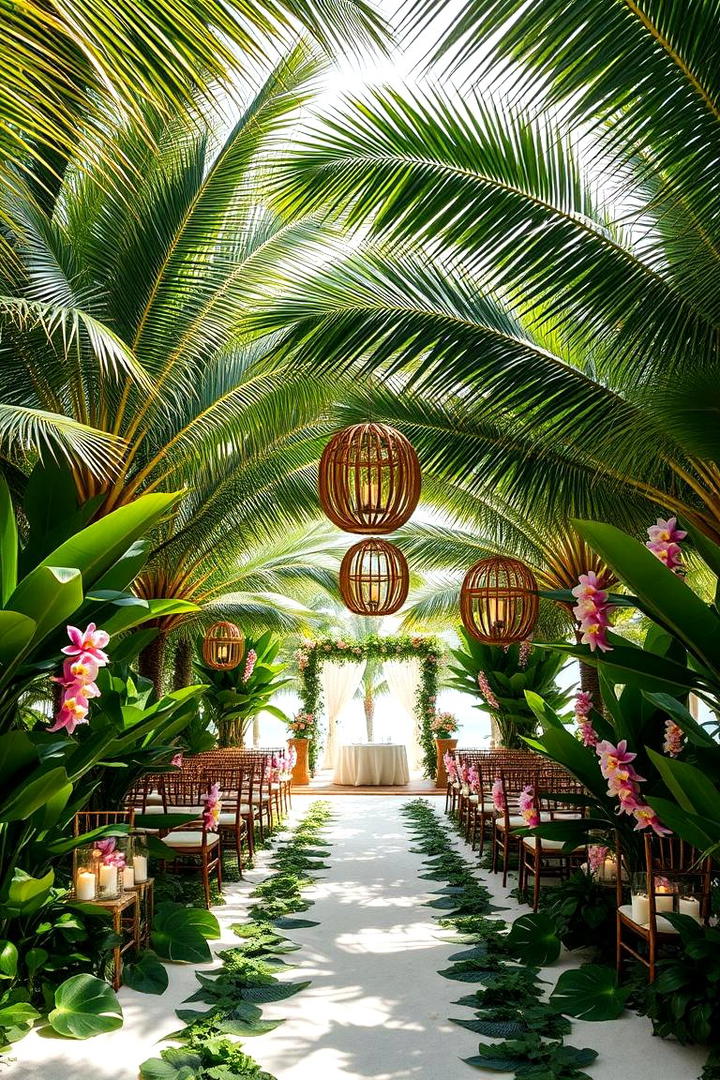 Lush Tropical Oasis - 21 Beach Wedding Ideas