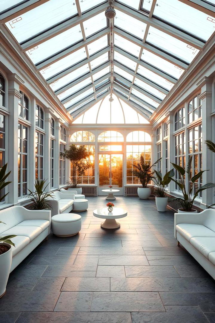 Luxe Conservatory Retreat - 30 Grey and White House Interior Design Ideas