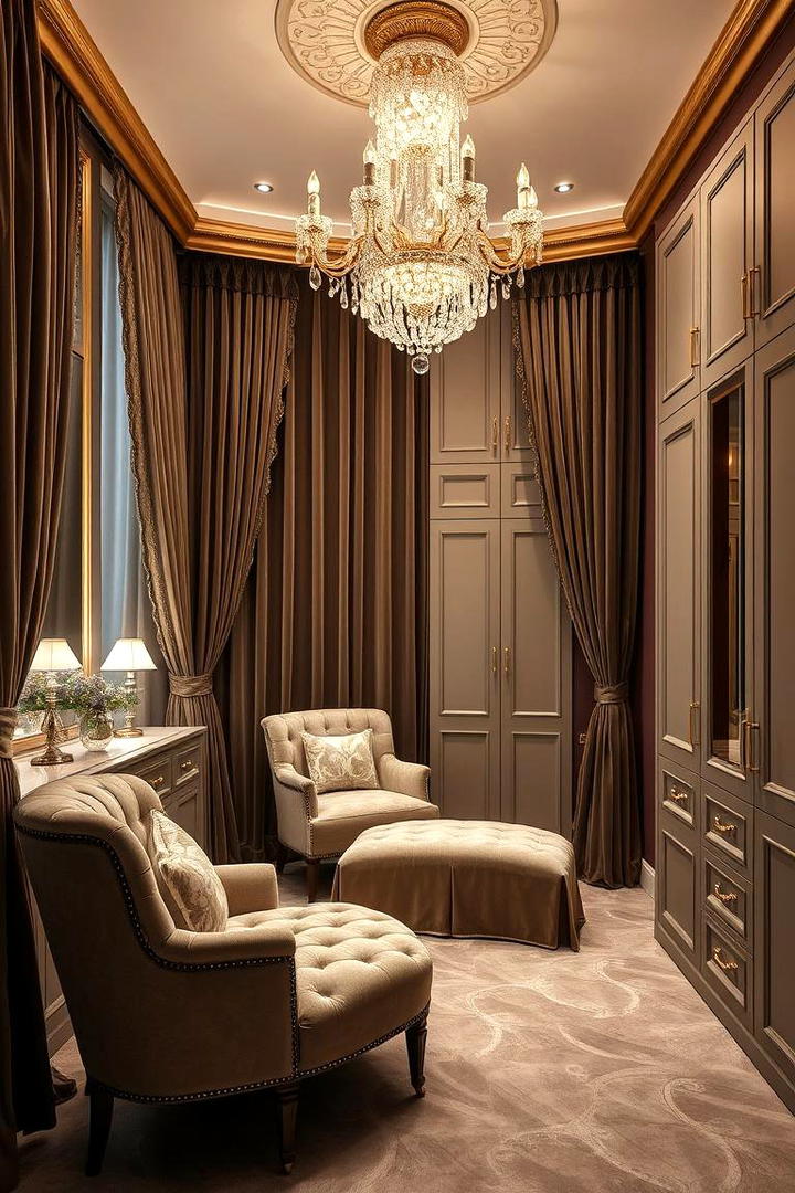 Luxe Fabric Details - 30 Dressing Room Ideas