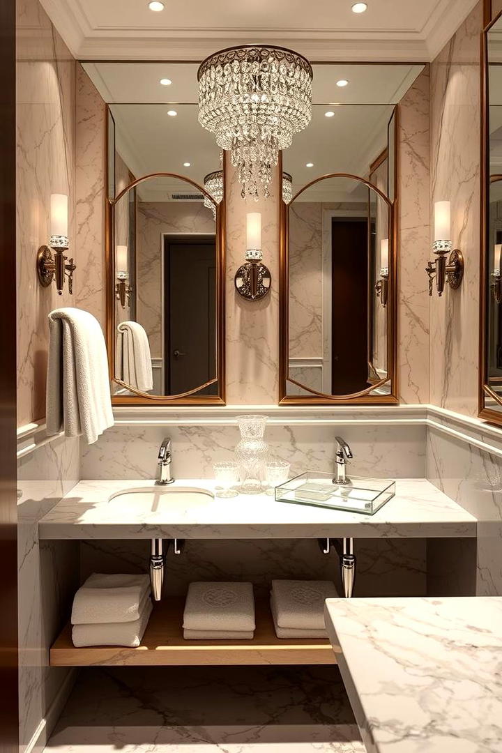 Luxurious Accessory Details - 30 Jack and Jill Bathroom Ideas