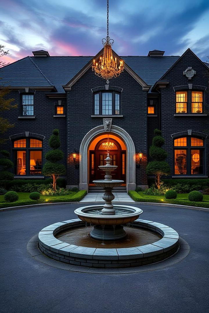 Luxurious Black Brick Mansion - 30 Black Brick House Exteriors