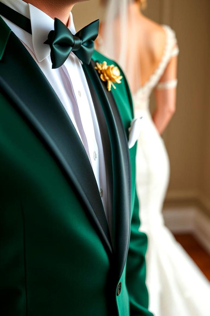 Luxurious Emerald Wedding Attire - 30 Emerald Green Wedding Ideas