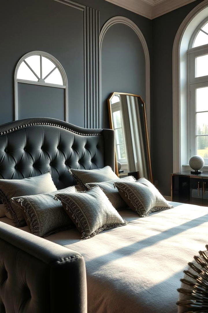 Luxurious Layers of Soft Grey - 30 Dark Grey Bedroom Ideas