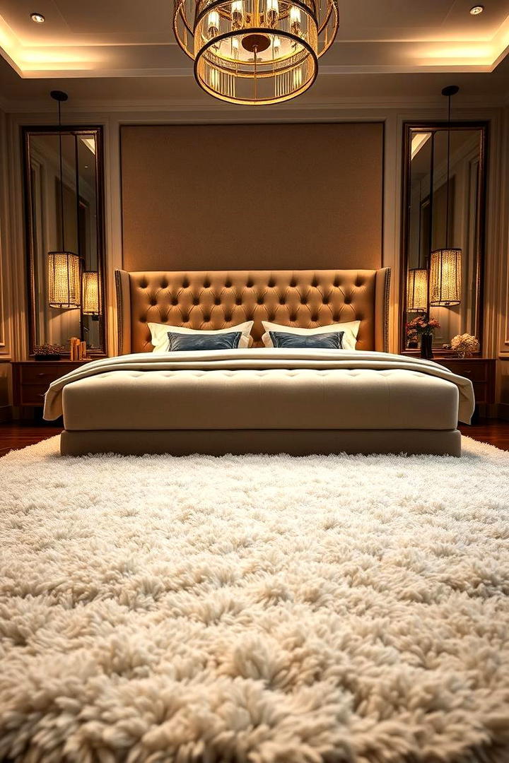 Luxurious Plush Touch - 30 bedroom rug ideas