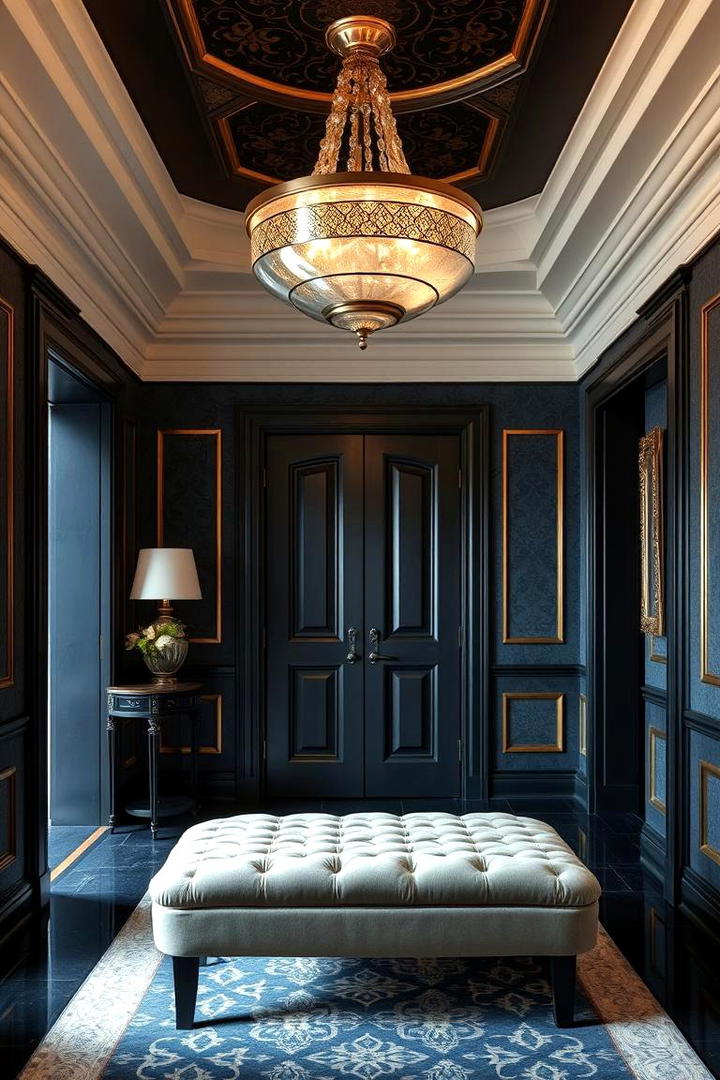 Luxurious Textiles and Finishes - 21 Foyer Decor Ideas