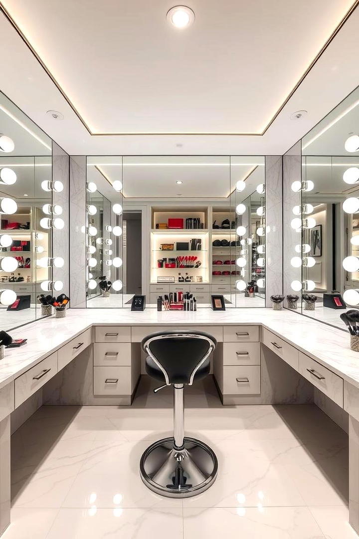 Luxury Makeup Island Vanity - 30 Makeup Vanity Ideas