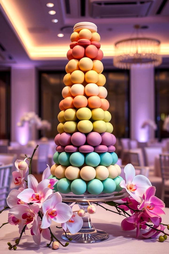 Macaron Tower - 21 Wedding Dessert Ideas