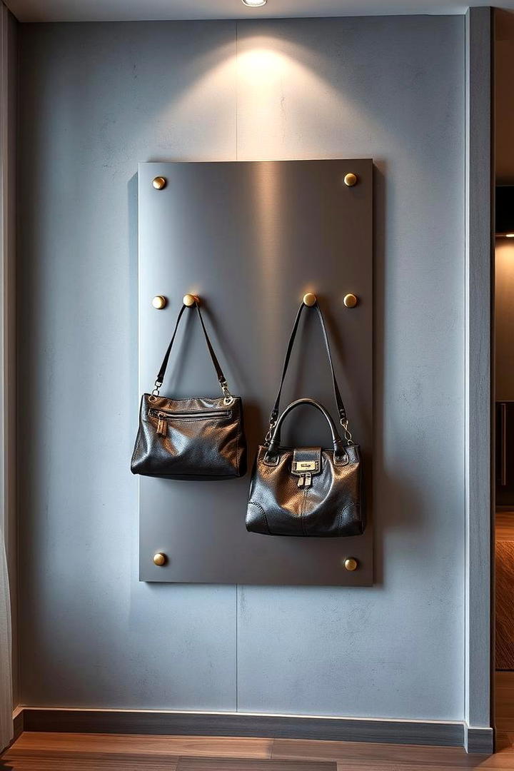 Magnetic Purse Holder - 30 Purse Storage Ideas