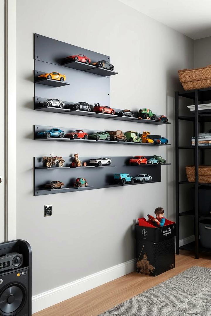 Magnetic Storage Strips - 21 Toy Storage Ideas