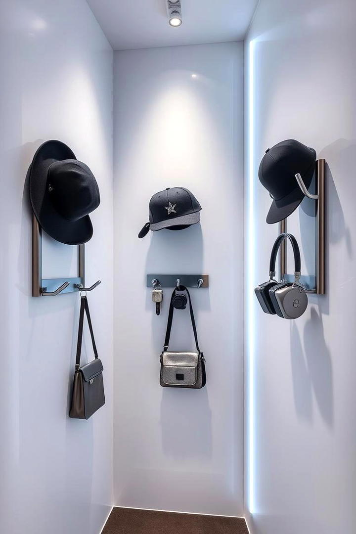 Magnetic Strips Hat Rack - 30 Hat Rack Ideas