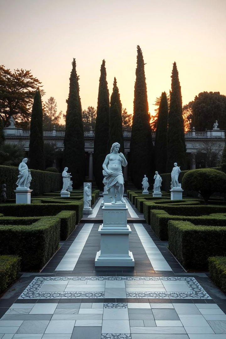 Marble Statue Showcase - 30 Greek Garden Ideas