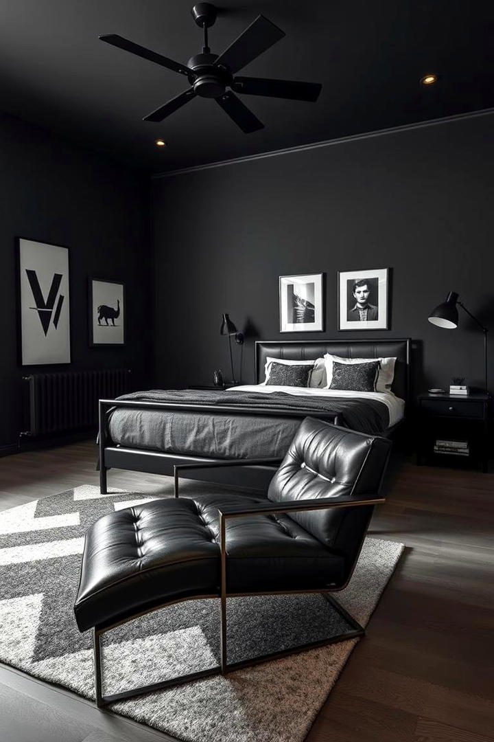 Masculine Bold Simplicity - 21 Bedroom Interior Design Ideas