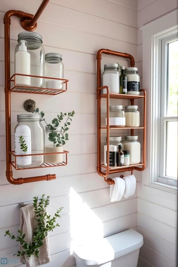 Mason Jar Storage Ideas - 30 Cottage Bathroom Ideas