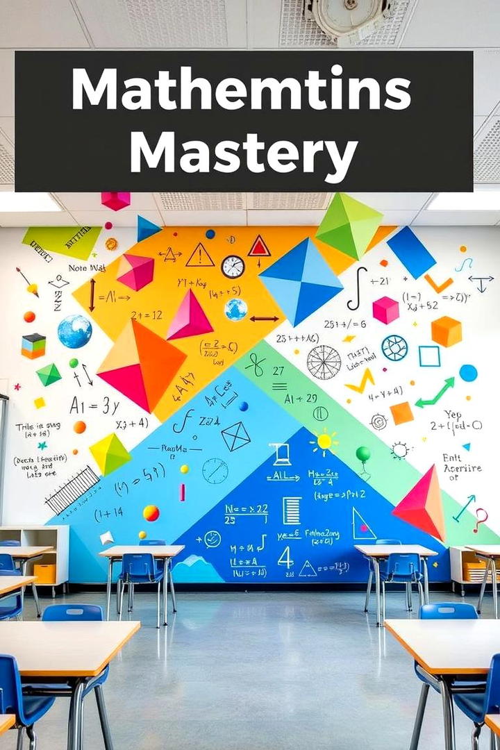 Mathematics Mastery Mural - 21 School Mural Ideas